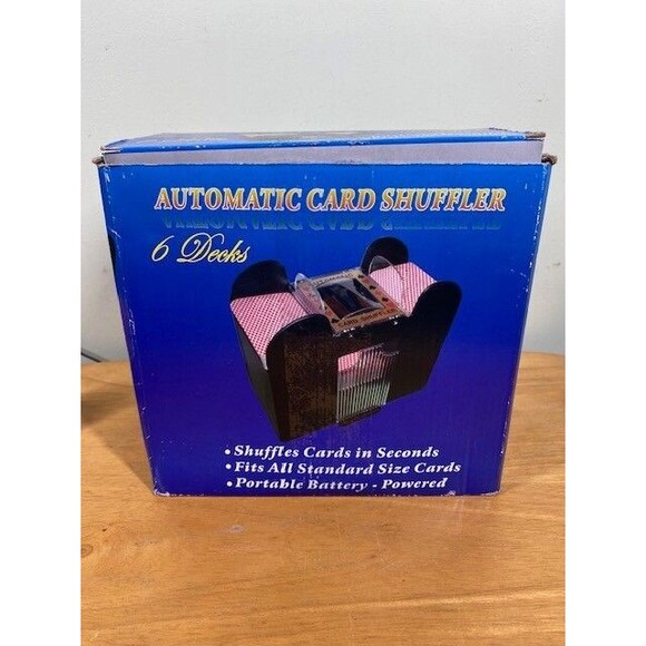 Casino Style 6-Decks Automatic Card Shuffler & 2 New Sealed Deck of Cards Tested - Picture 2 of 16